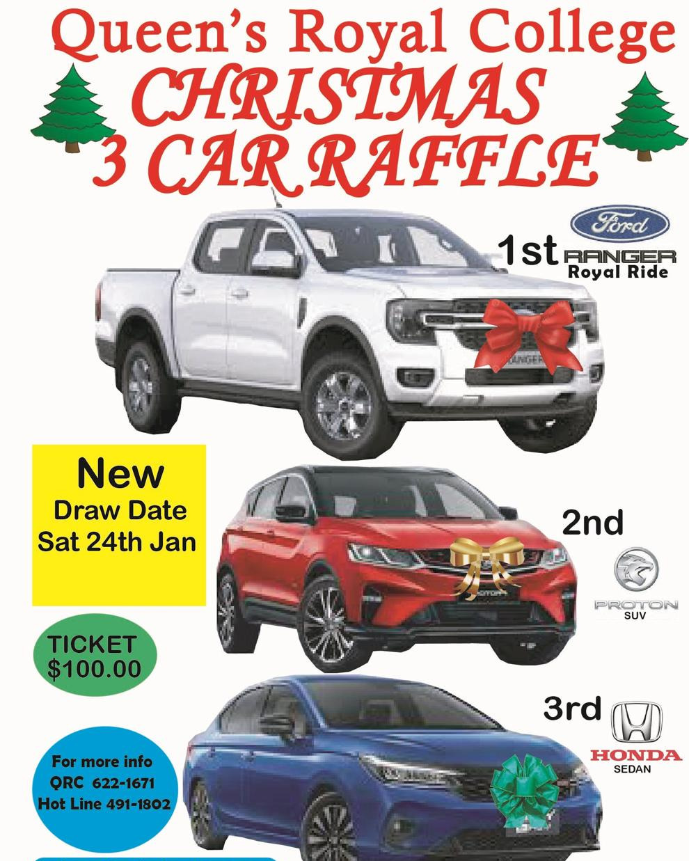 QRC 3 Car Raffle