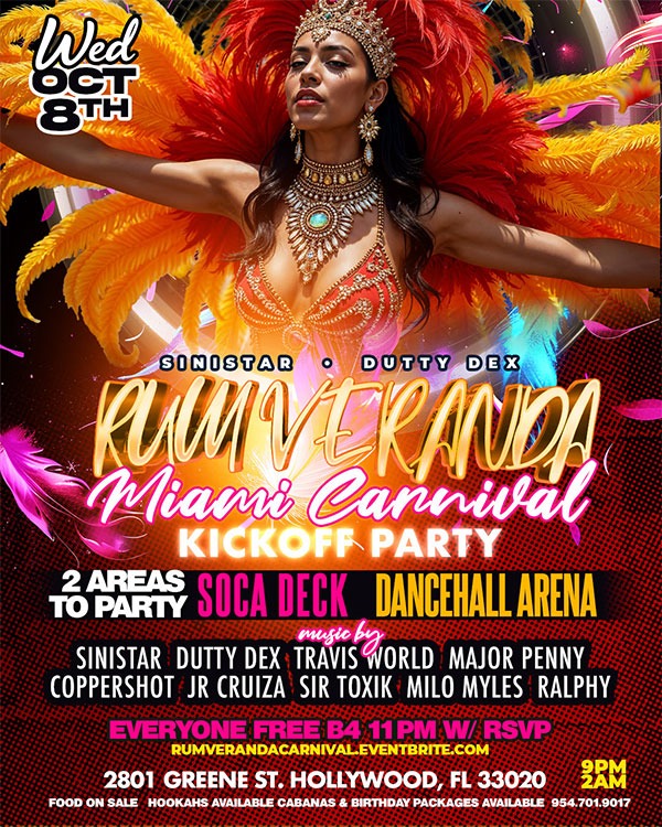 Rum Veranda - Miami Carnival 2025 Kick Off