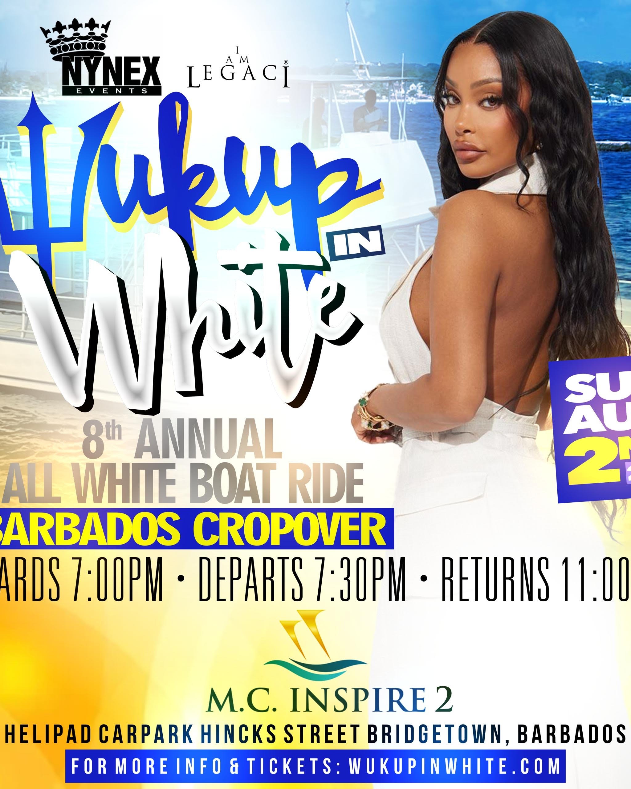 Wuk Up In White: 8th Annual All White Boat Ride - Crop Over 2026