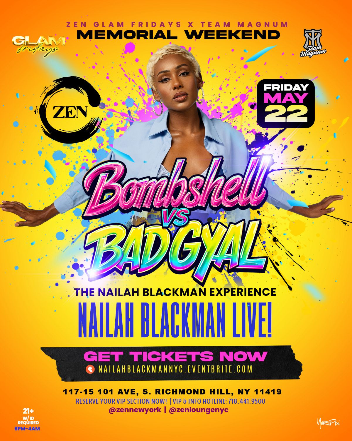 Bombshell Vs. Bad Gyal - Nailah Blackman Live at Zen Lounge NYC